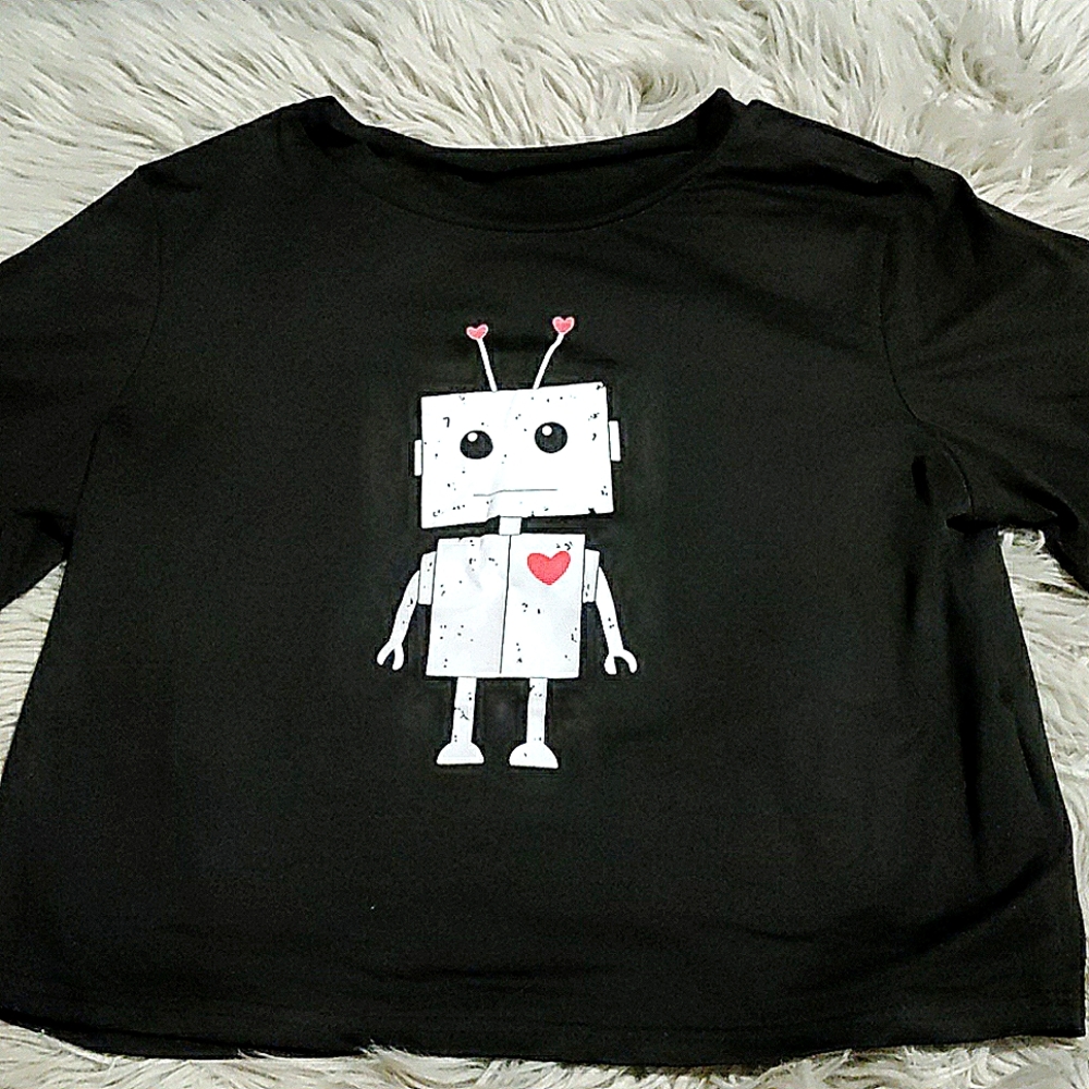 Heart Robot Tee/Pajama